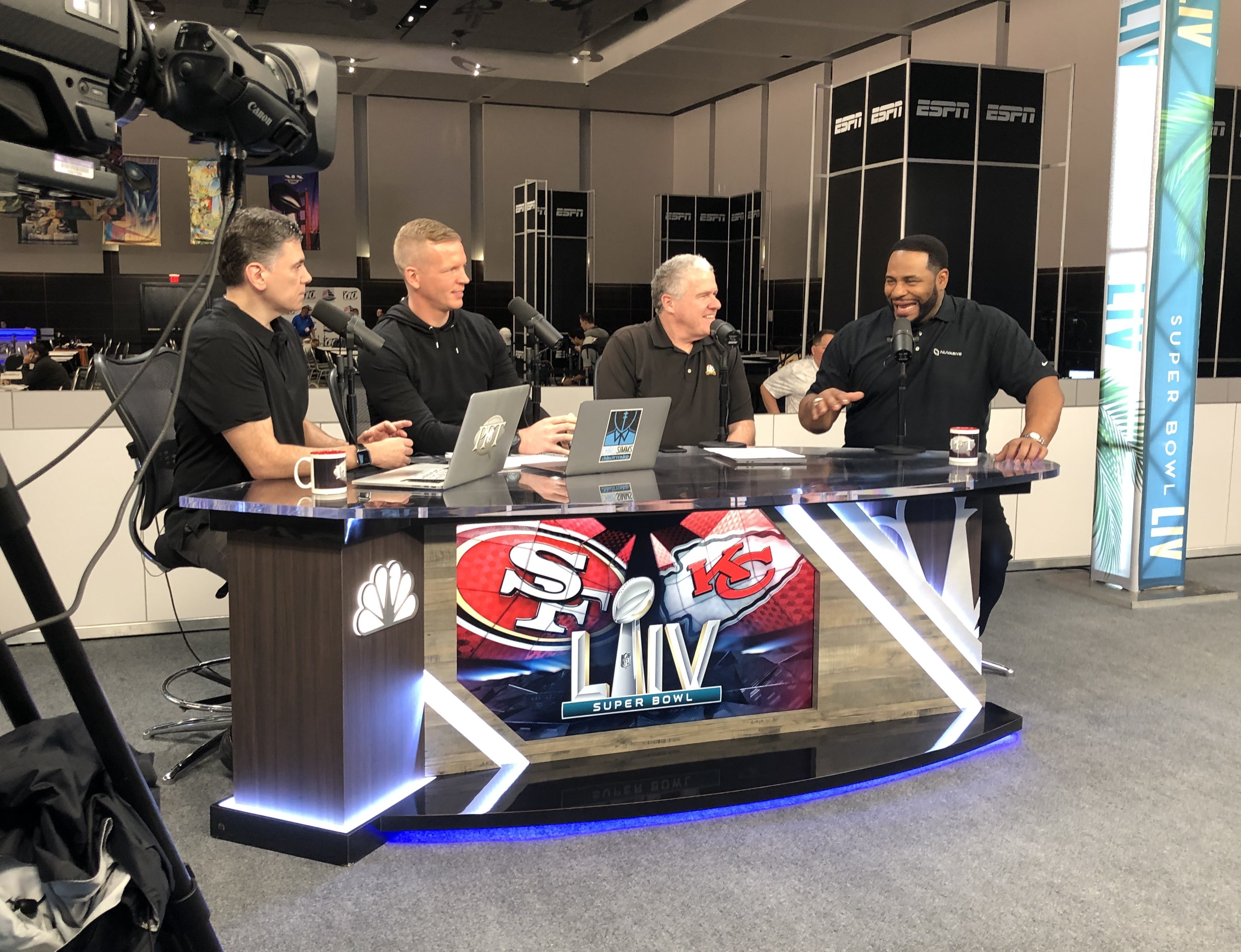 Jerome Bettis attends Super Bowl LIV’s Radio Row NuVasive